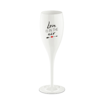 Champagneglas LOVE IS IN THE AIR 100ml Wit Champagneglas LOVE IS IN THE AIR 100ml Wit