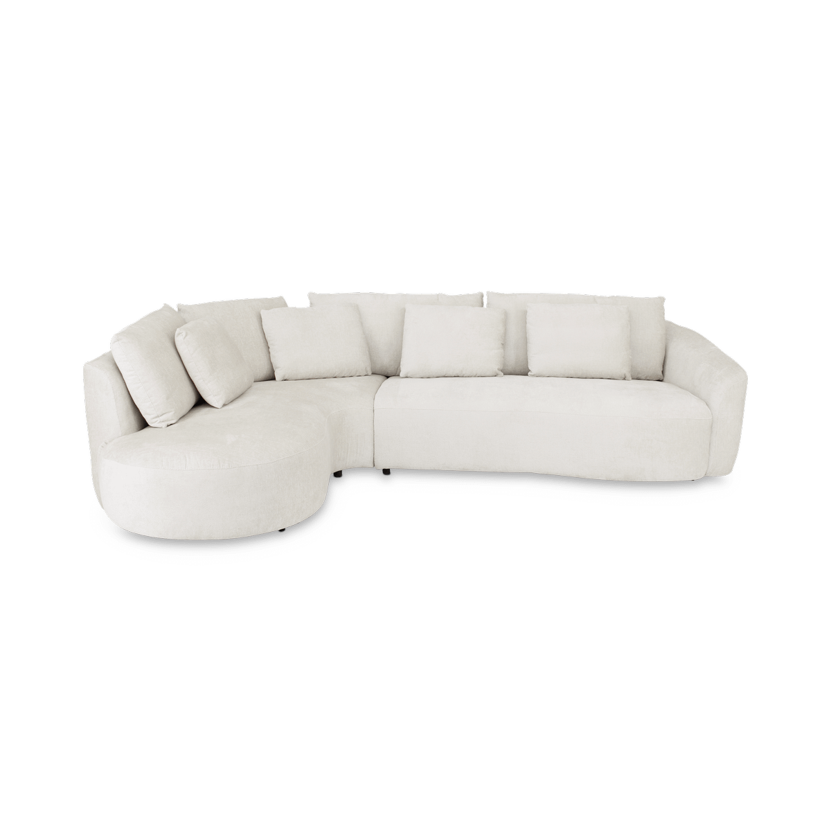 Hoeksalon ARIEL Longchair Links Barmon Coconut