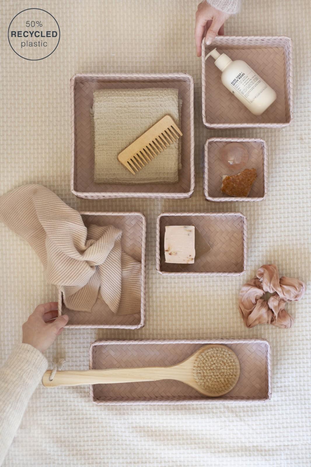 Basket FIT Square Copper Blush Basket FIT Square Copper Blush