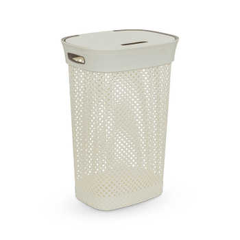 Wasmand PURLLE 60L M/Deksel Beige Wasmand PURLLE 60L M/Deksel Beige