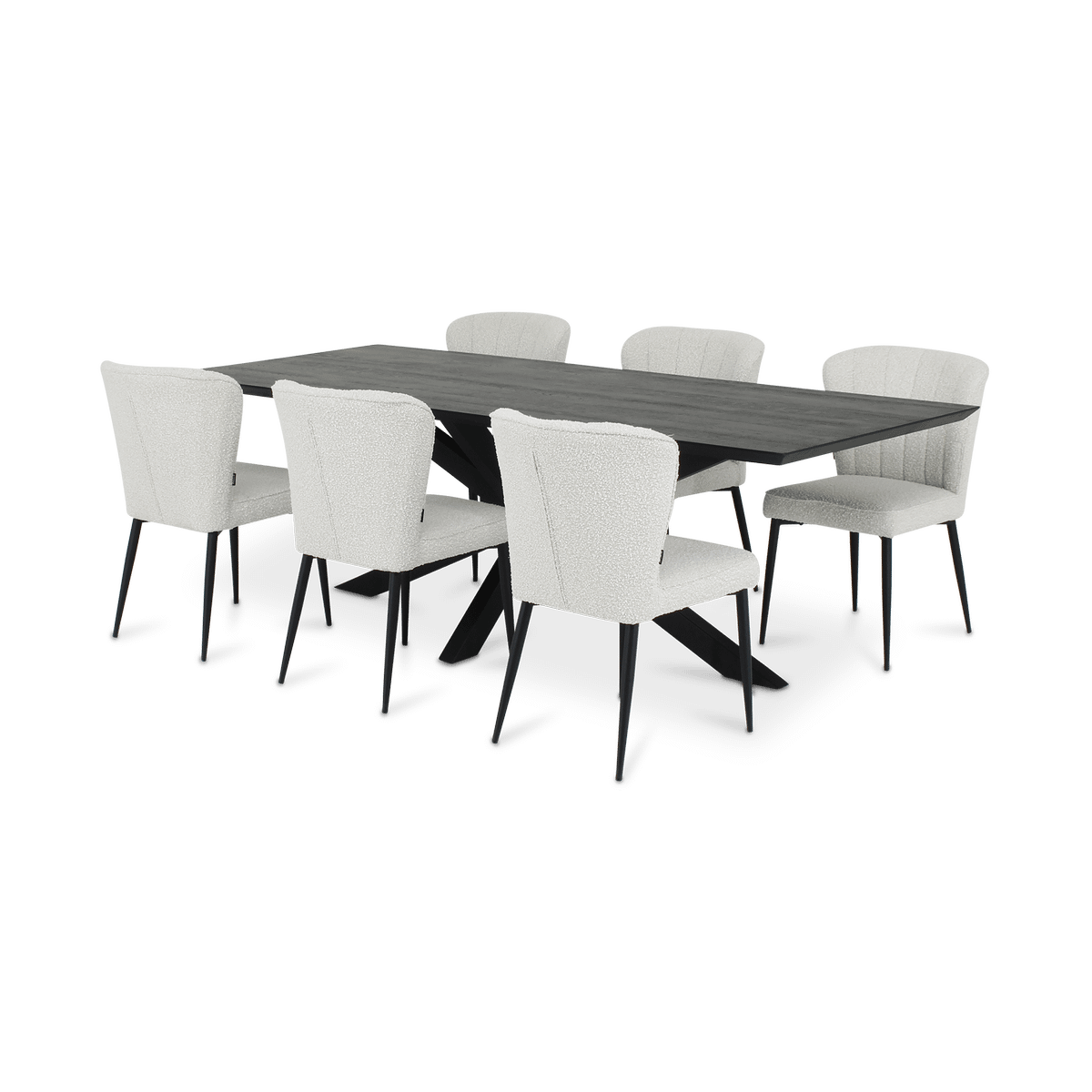 Eettafel BRISTOL Black Night 300x100