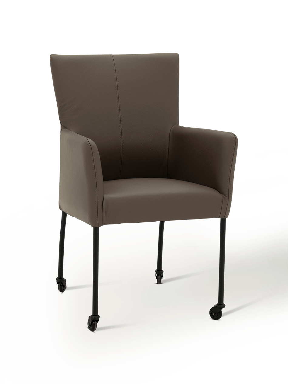 Armstoel met wieltjes Jesse Toledo Lever