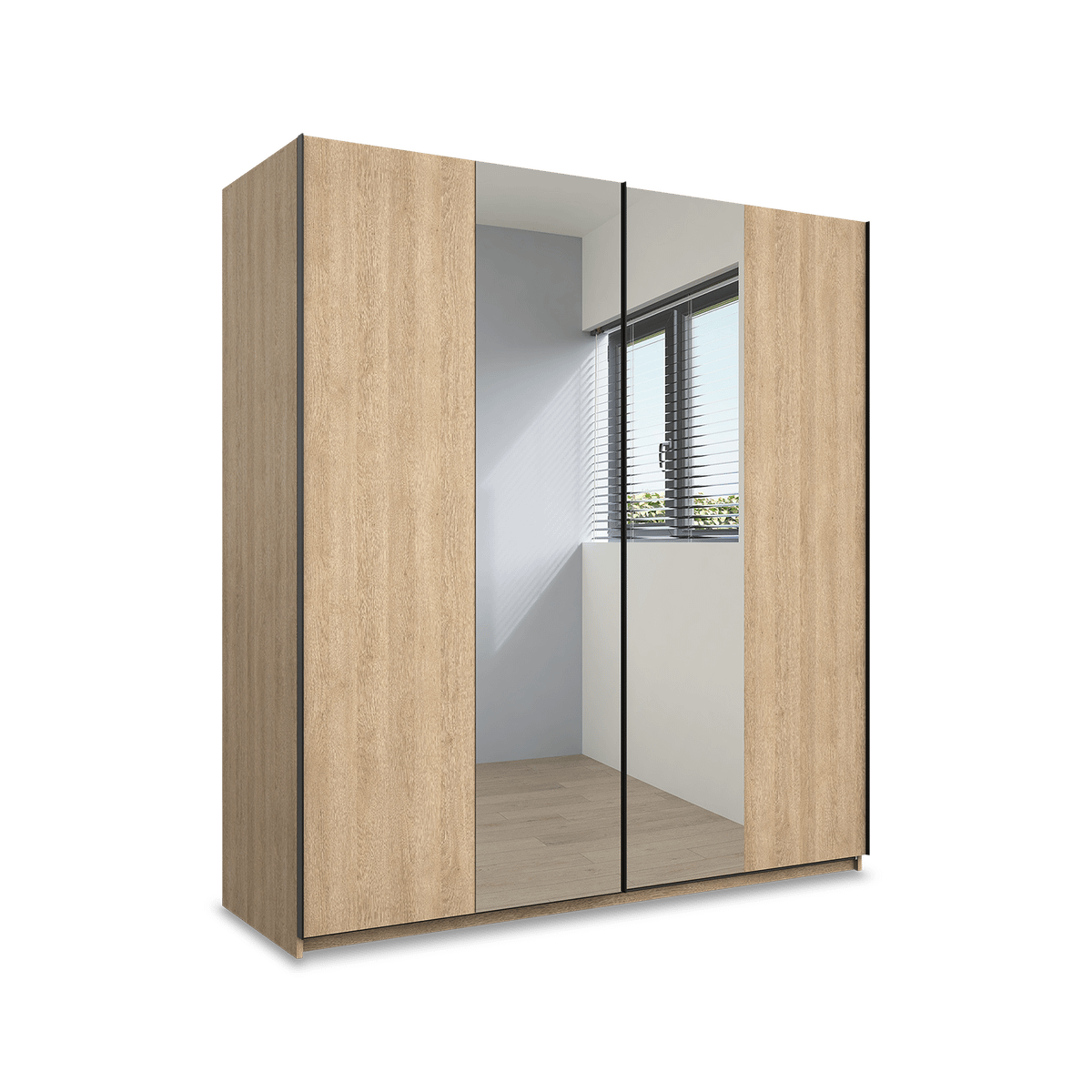 Kleerkast BABETTE Eik B200