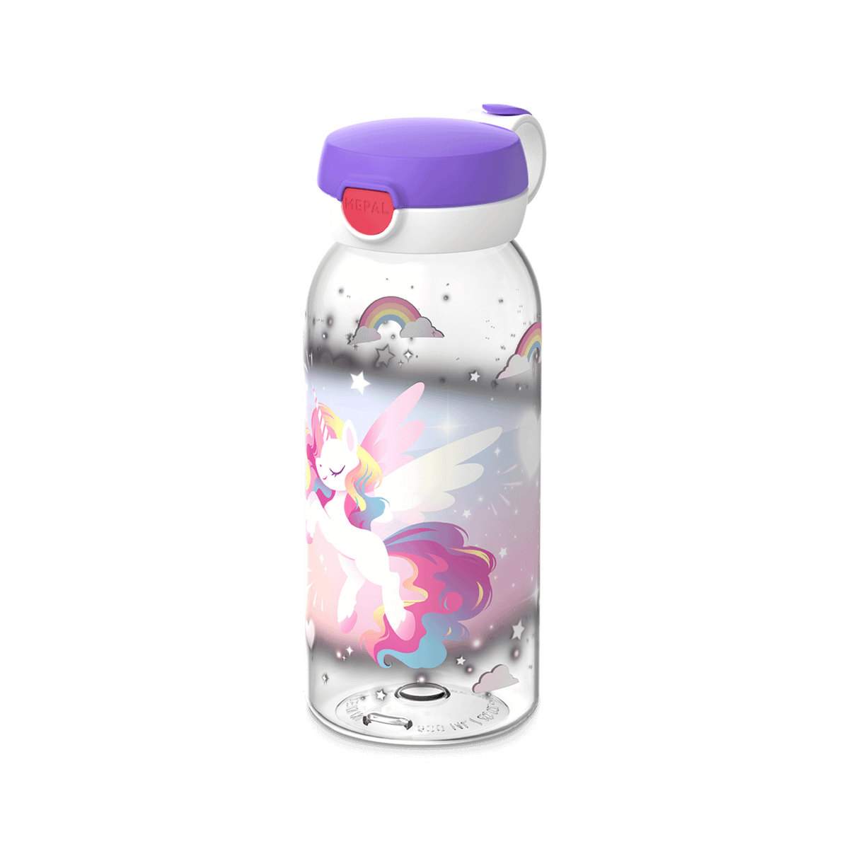 Drinkfles UNICORN GLOW Flipdop 600ml