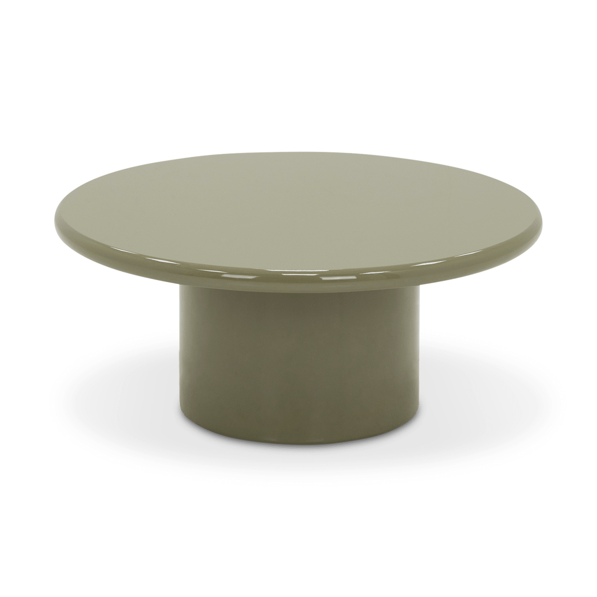 Salontafel LUMO Ø80 Hoogglans Urban Sage