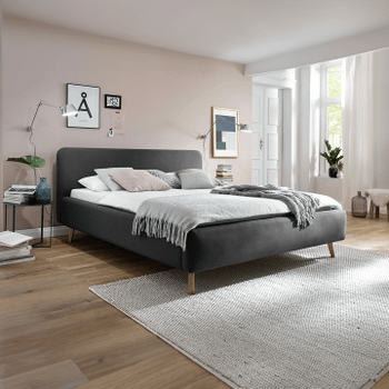 Bedkader MATTI Aspen Antraciet 160x200 Bedkader MATTI Aspen Antraciet 160x200