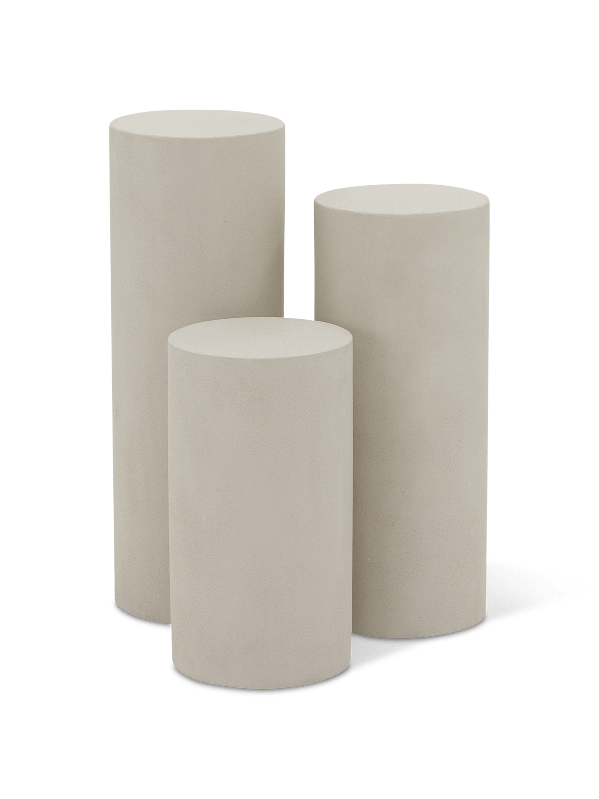 Pedestal Lewitt Microcement Ivory 66 cm