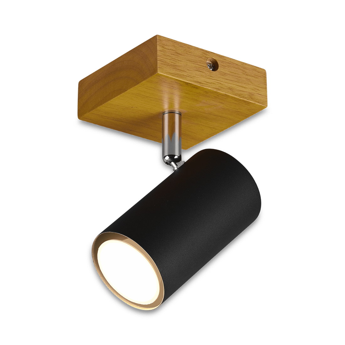 Spot MARLEY 1-Delig Hout/Metaal Zwart Spot MARLEY 1-Delig Hout/Metaal Zwart