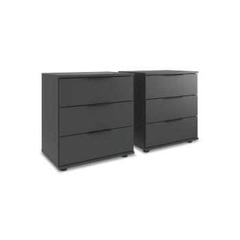 Nachttafel Set van 2 BJORNE BLACK/A 3L Nachttafel Set van 2 BJORNE BLACK/A 3L