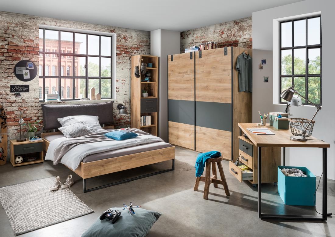 Kleerkast CYKEL Plankeneiche/Graphite B135 Kleerkast CYKEL Plankeneiche/Graphite B135