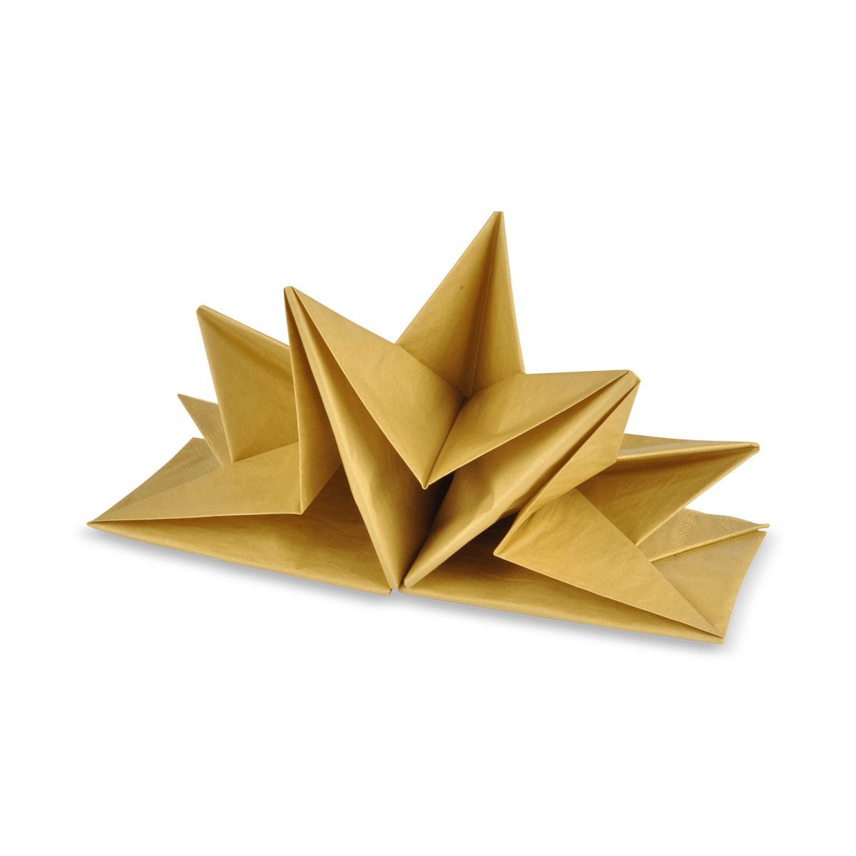 S/12 Serviet ZELMIA Geplooid Goud