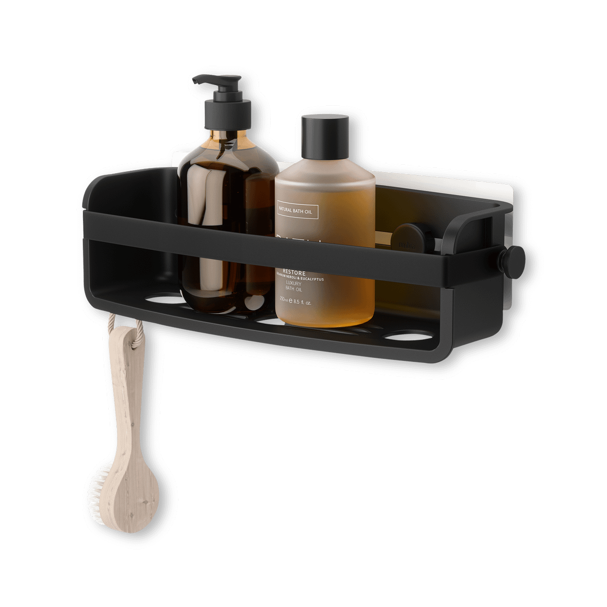 Doucherek FLEX GEL-LOCK Zwart