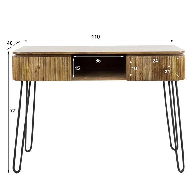 Kaptafel JANICE Massief Mango