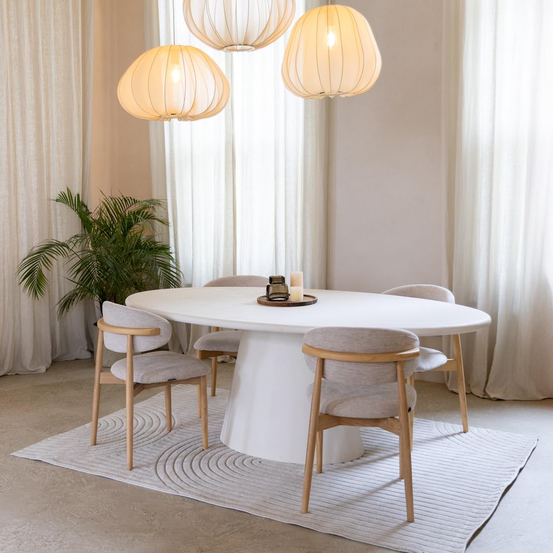 Eettafel KYTHIRA Ovaal 240x120 Microcement Eettafel KYTHIRA Ovaal 240x120 Microcement