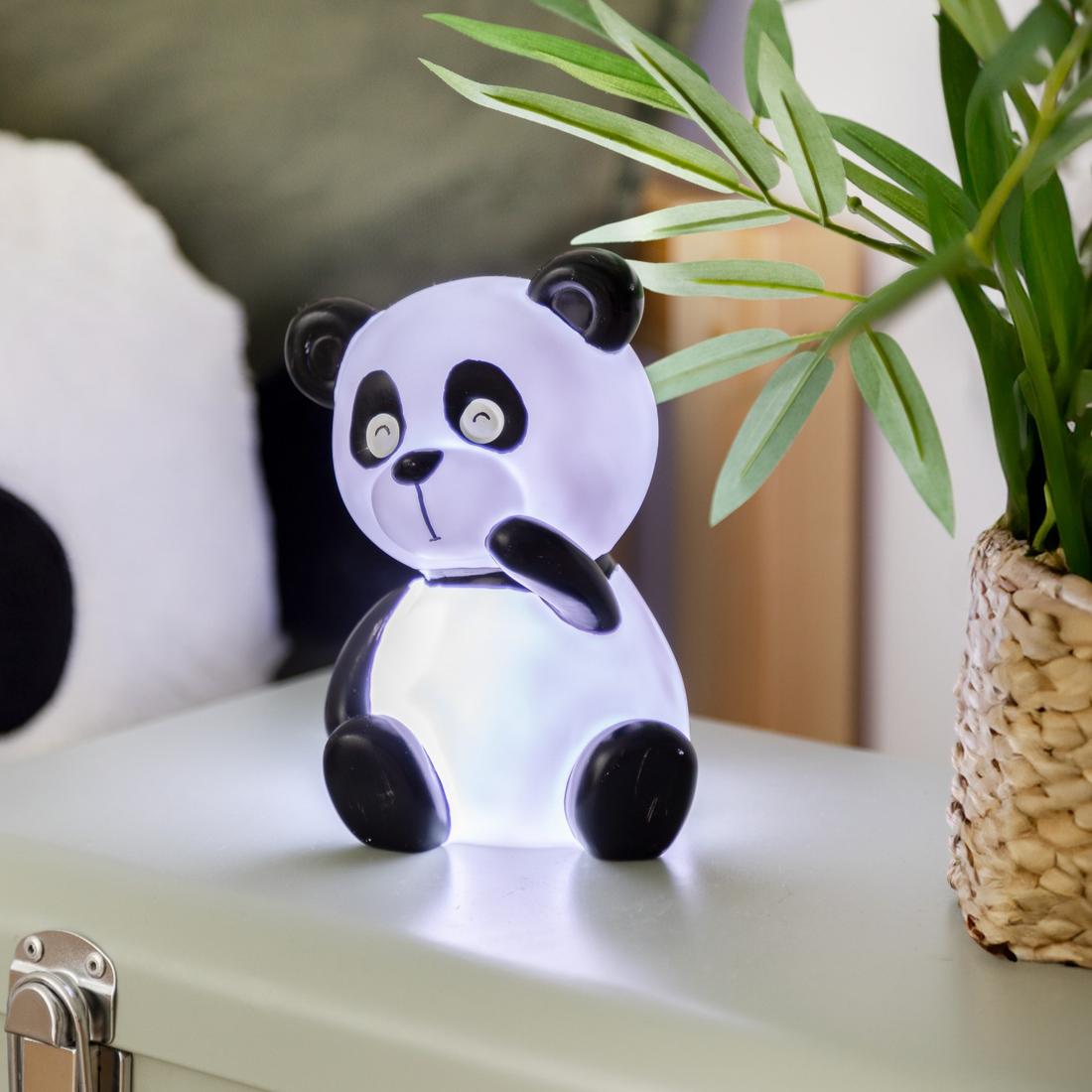 Nachtlampje PANDAI Wit/Zwart  Nachtlampje PANDAI Wit/Zwart