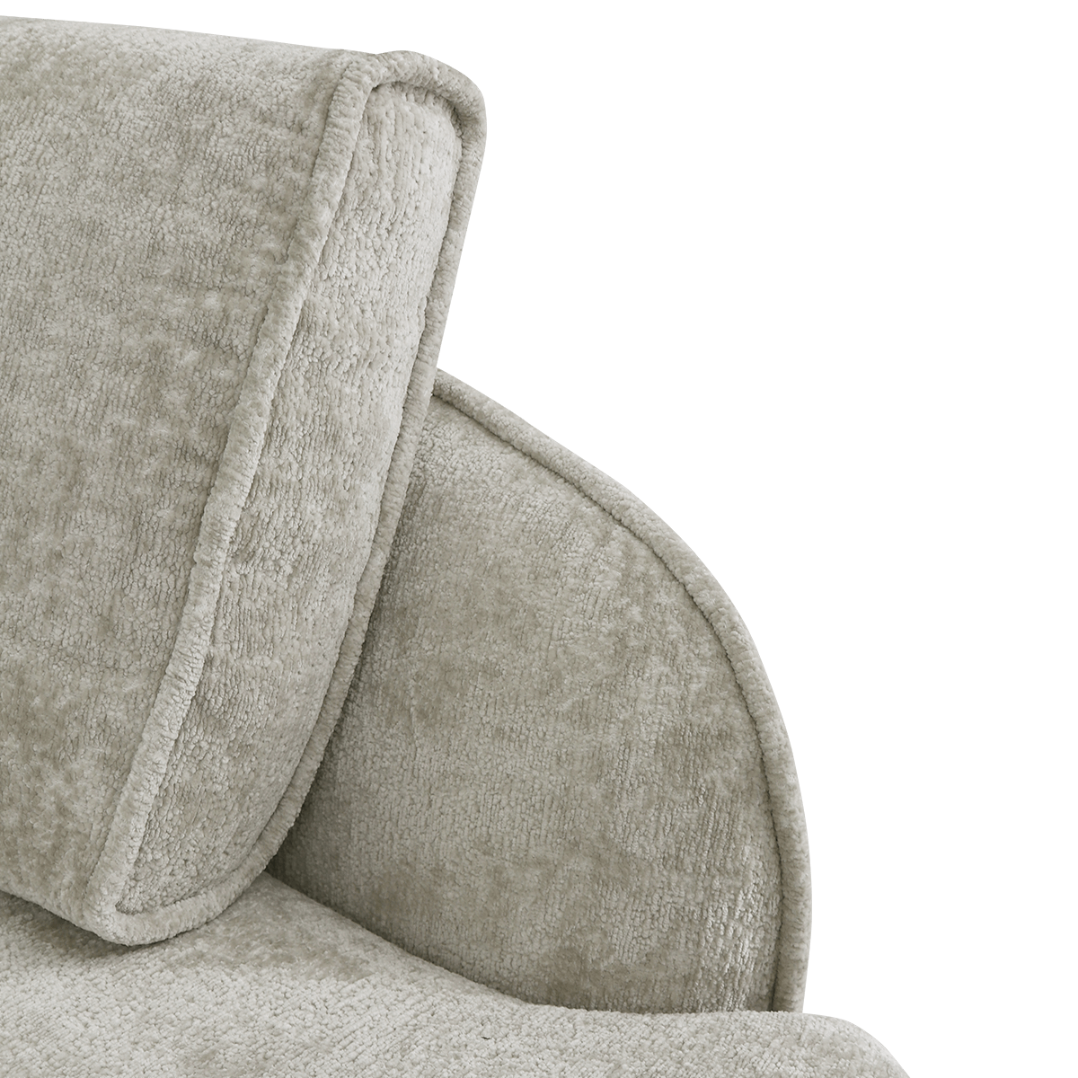 Hoeksalon ACHIEL Longchair Rechts Turtledove B313