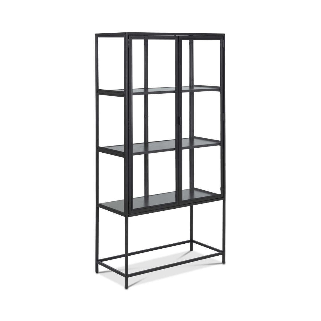 Vitrinekast BOKSKAP Ash Black B77 Vitrinekast BOKSKAP Ash Black B77