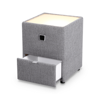 Nachttafel ASTEN Stof 474/19 Grijs Nachttafel ASTEN Stof 474/19 Grijs