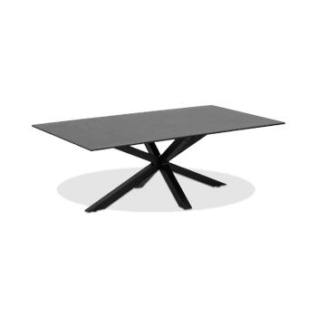 Salontafel FERRIS Glass/Keramiek Zwart Salontafel FERRIS Glass/Keramiek Zwart