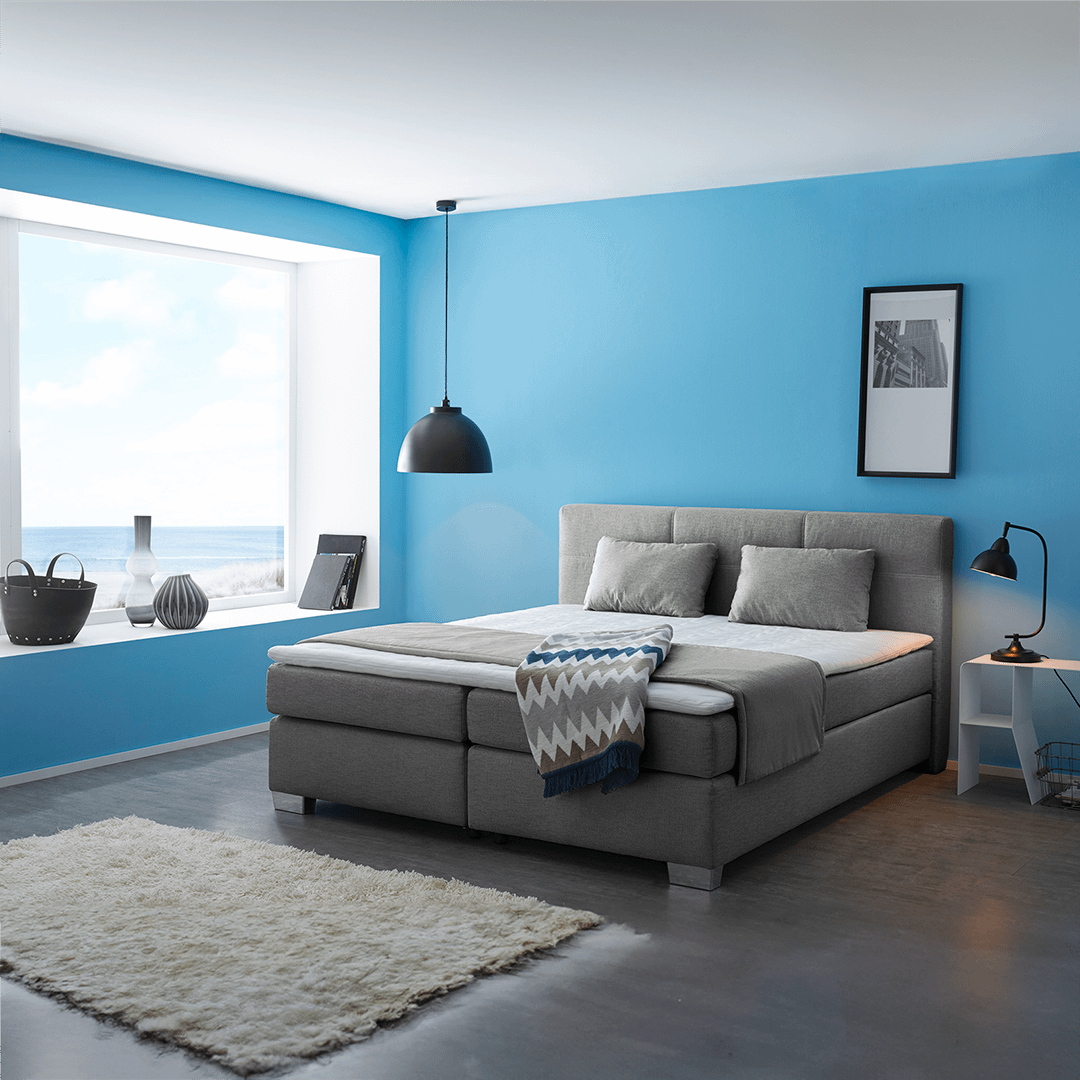 Boxspring UDEN Stof 142/09 Grijs 180x200 Boxspring UDEN Stof 142/09 Grijs 180x200