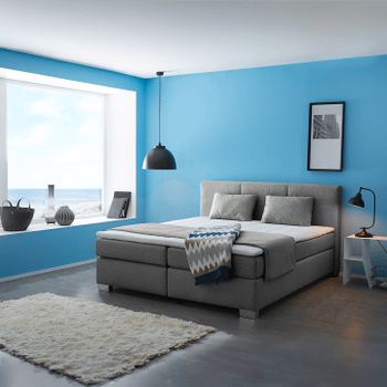 Boxspring UDEN Stof 142/09 Grijs 180x200 Boxspring UDEN Stof 142/09 Grijs 180x200