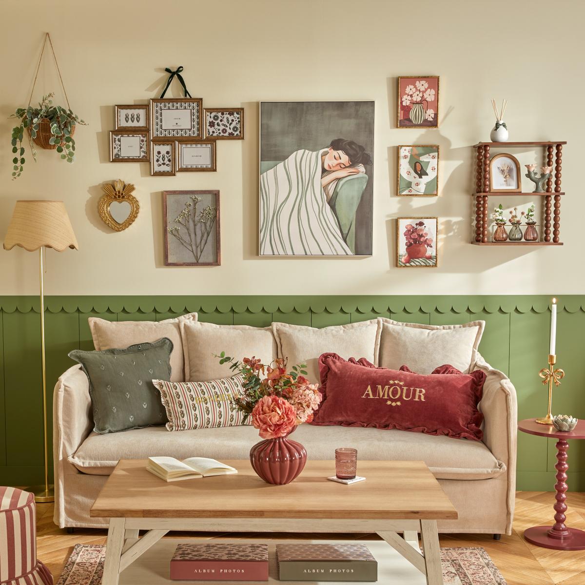 Kussen AMOUR Velours Rood