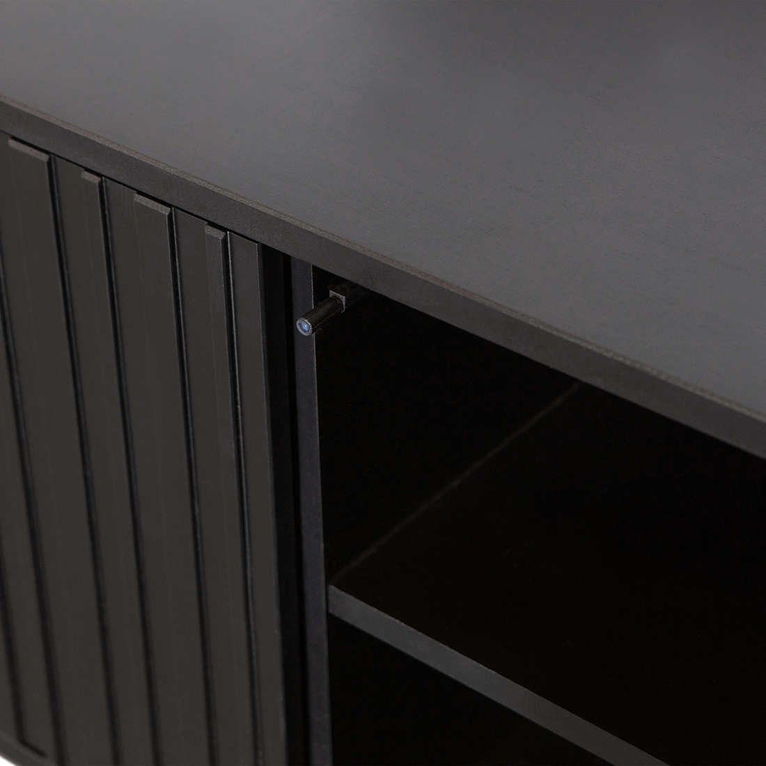 Woood TV-meubel GRAVURE Zwart B100 Woood TV-meubel GRAVURE Zwart B100