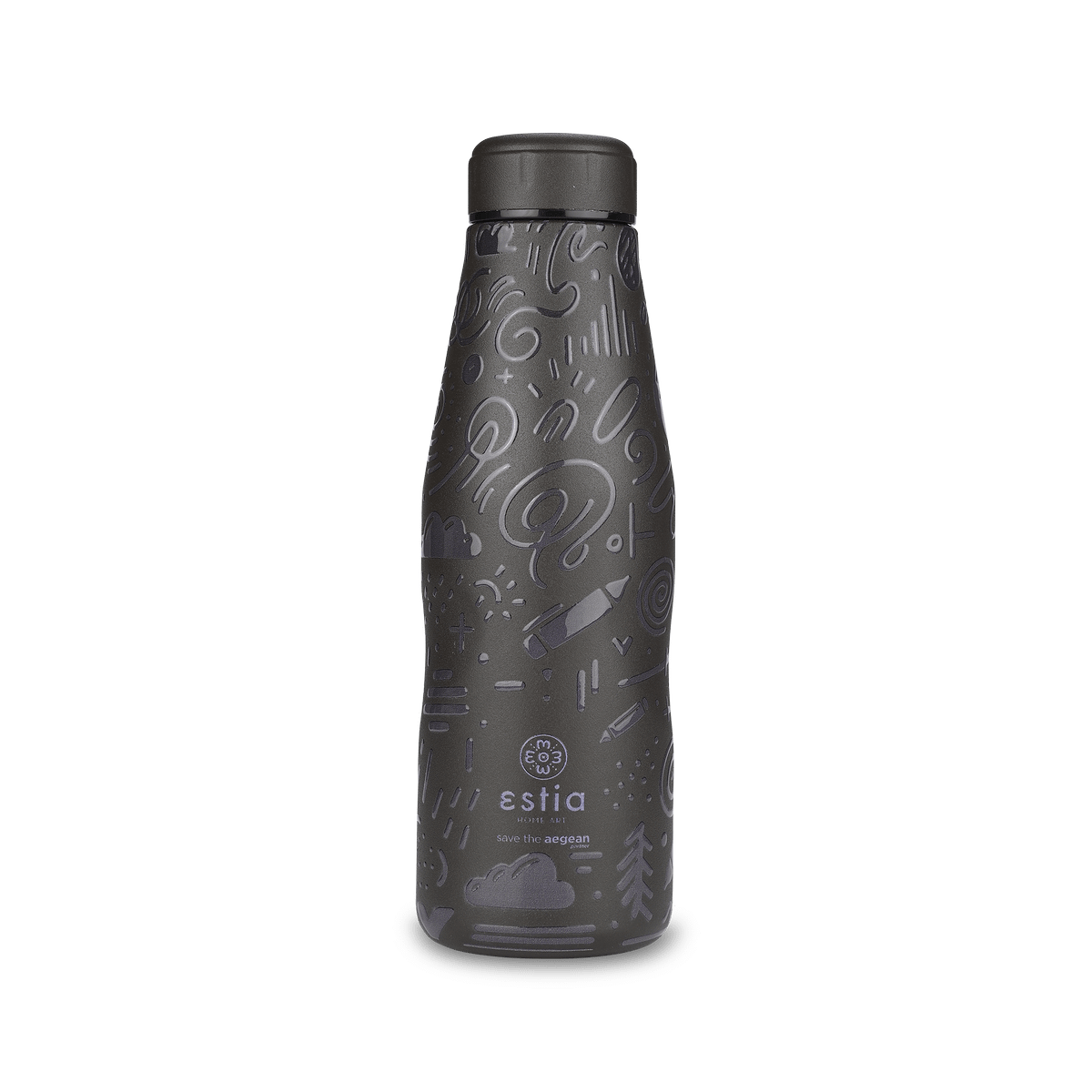 Isoleerfles DAMYAN 500ml Echo Zwart