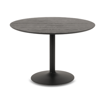 Eettafel LUTOR Ash Black Fineer Ø110cm Eettafel LUTOR Ash Black Fineer Ø110cm
