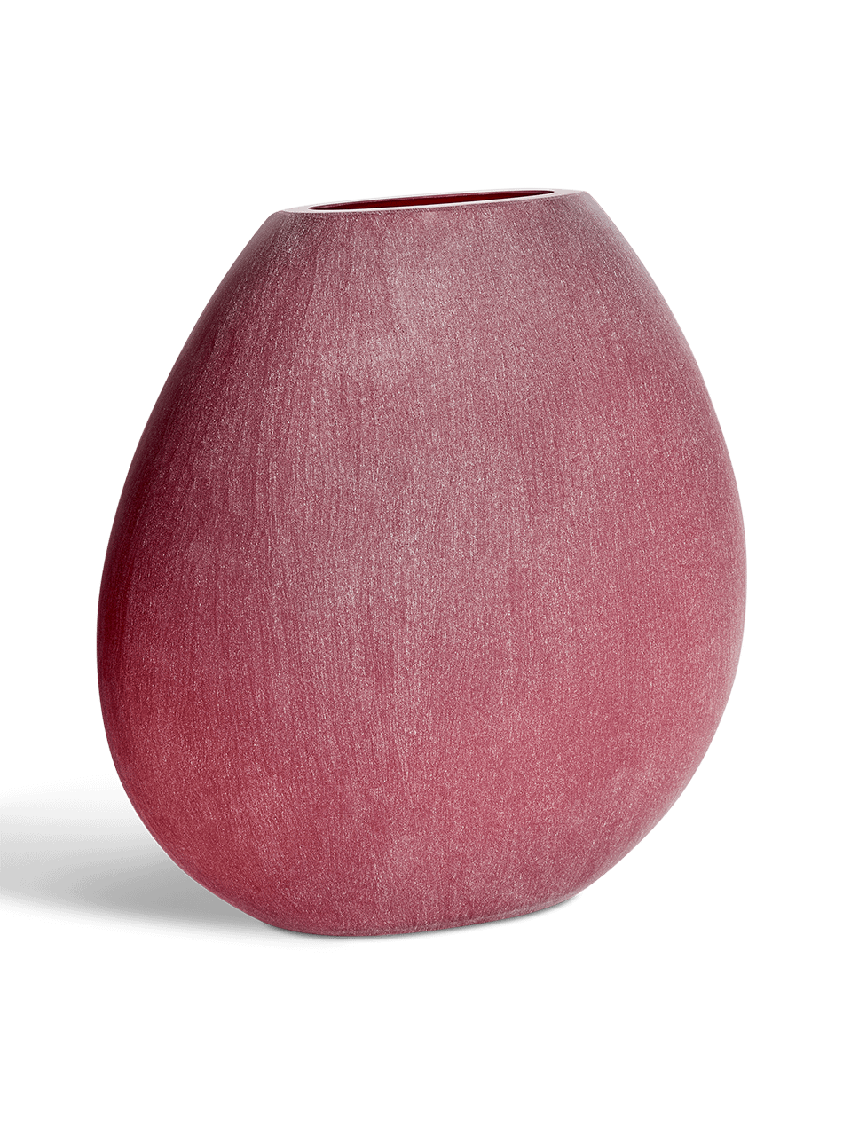 Vaas Rovena van bordeaux glas 43,5 cm