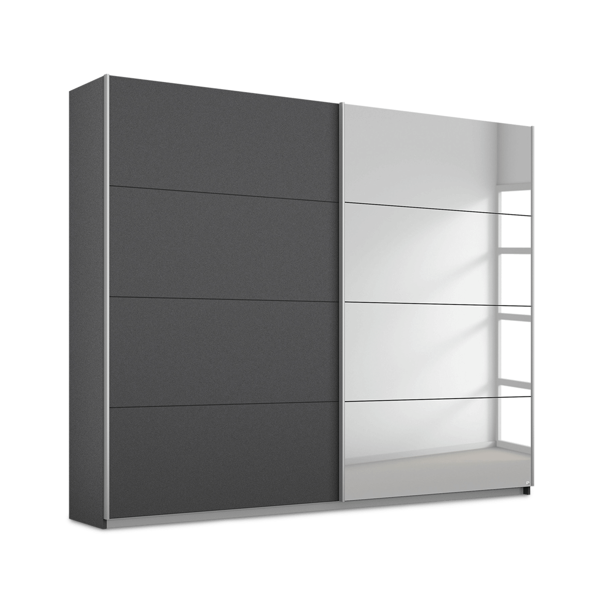 Kleerkast OPTIMUS Grijs/Metallic B225