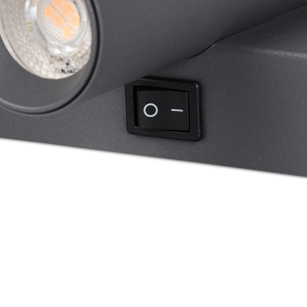 Wandlamp DARA Metaal Antraciet