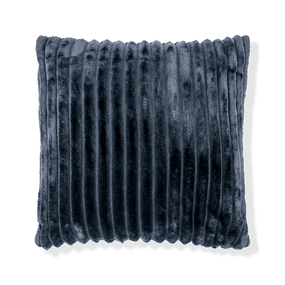 Kussen SOFTY 45 Ribfluweel Pitch black