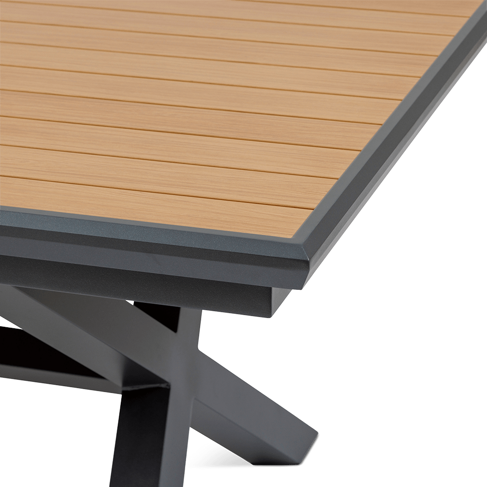 Tuintafel CORTONA Verlengbaar 220/280x113 Grijs/Hout