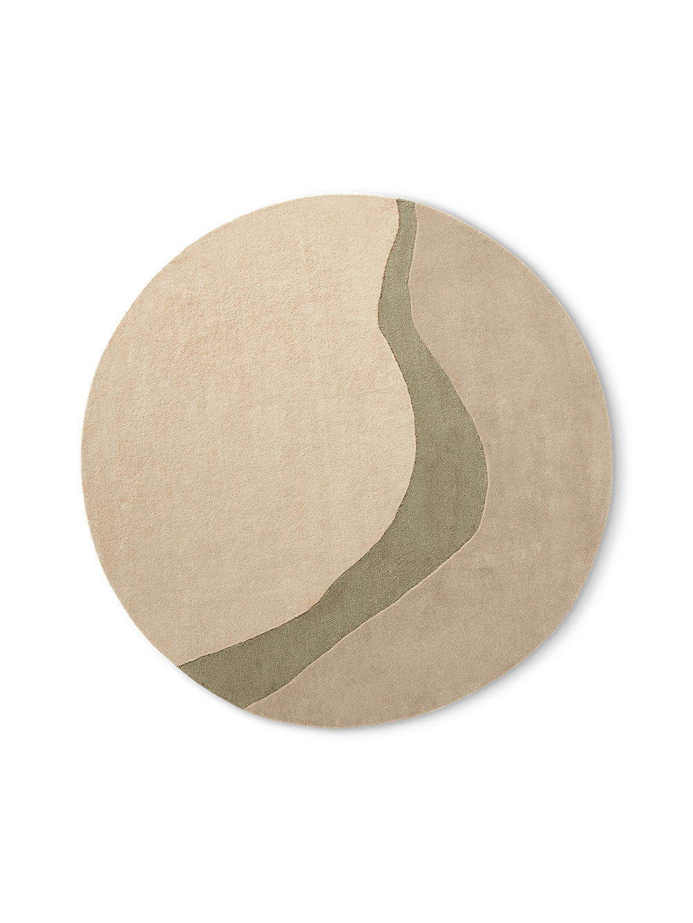 Tapijt Figari Ø240 Khaki
