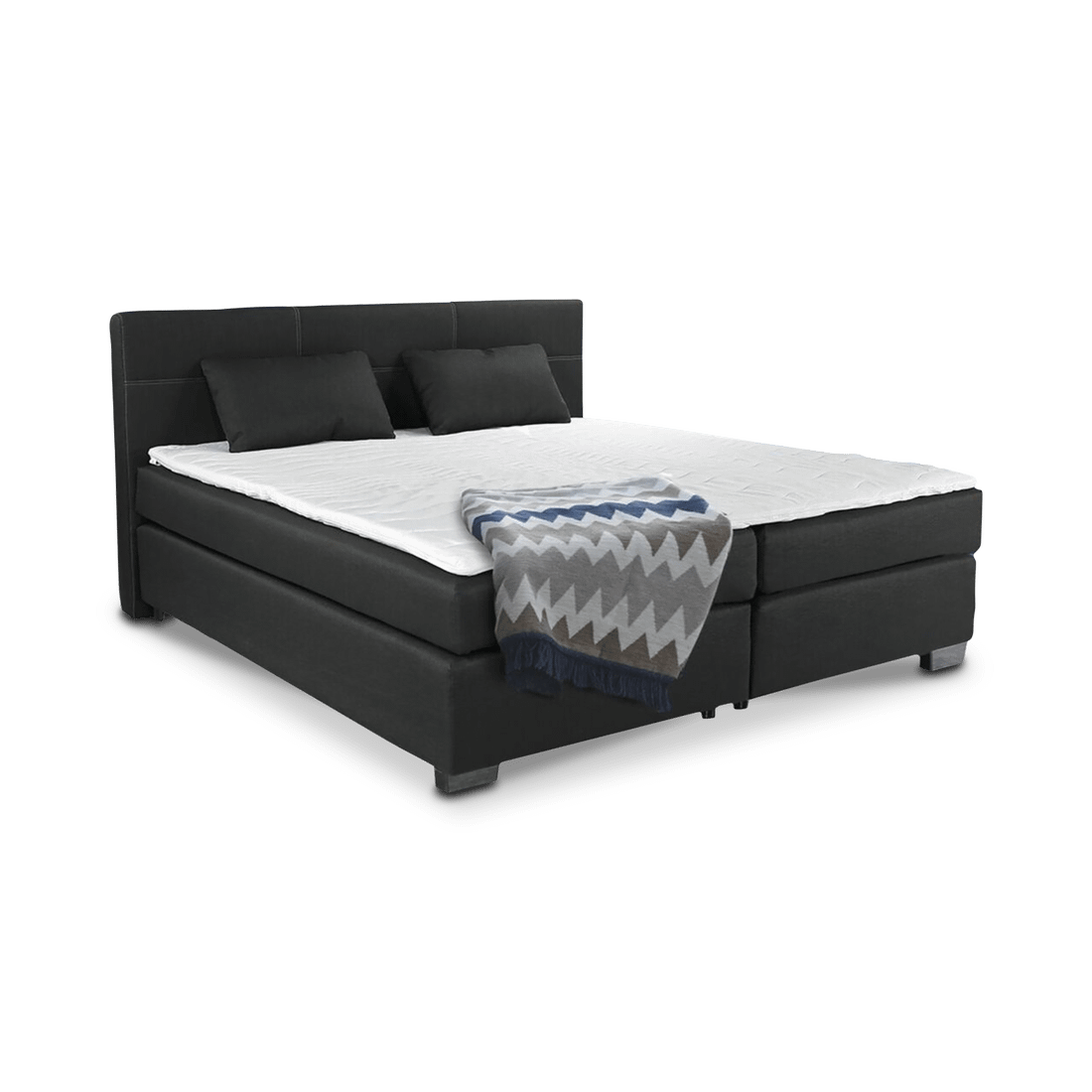 Boxspring UDEN 142/06 Zwart 160x200 Boxspring UDEN 142/06 Zwart 160x200