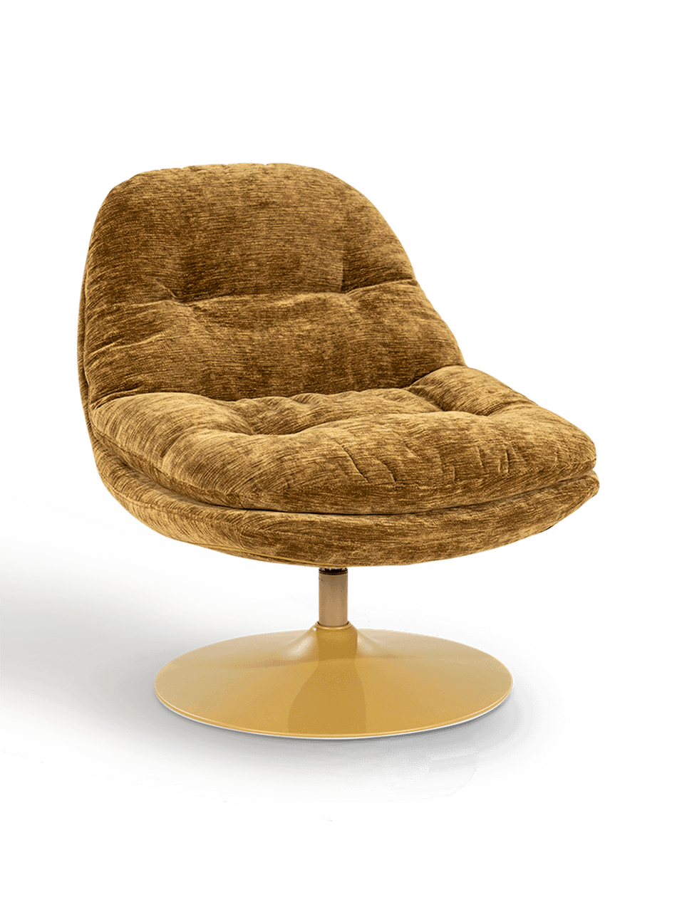 Draaifauteuil Tromba Mosterdgeel