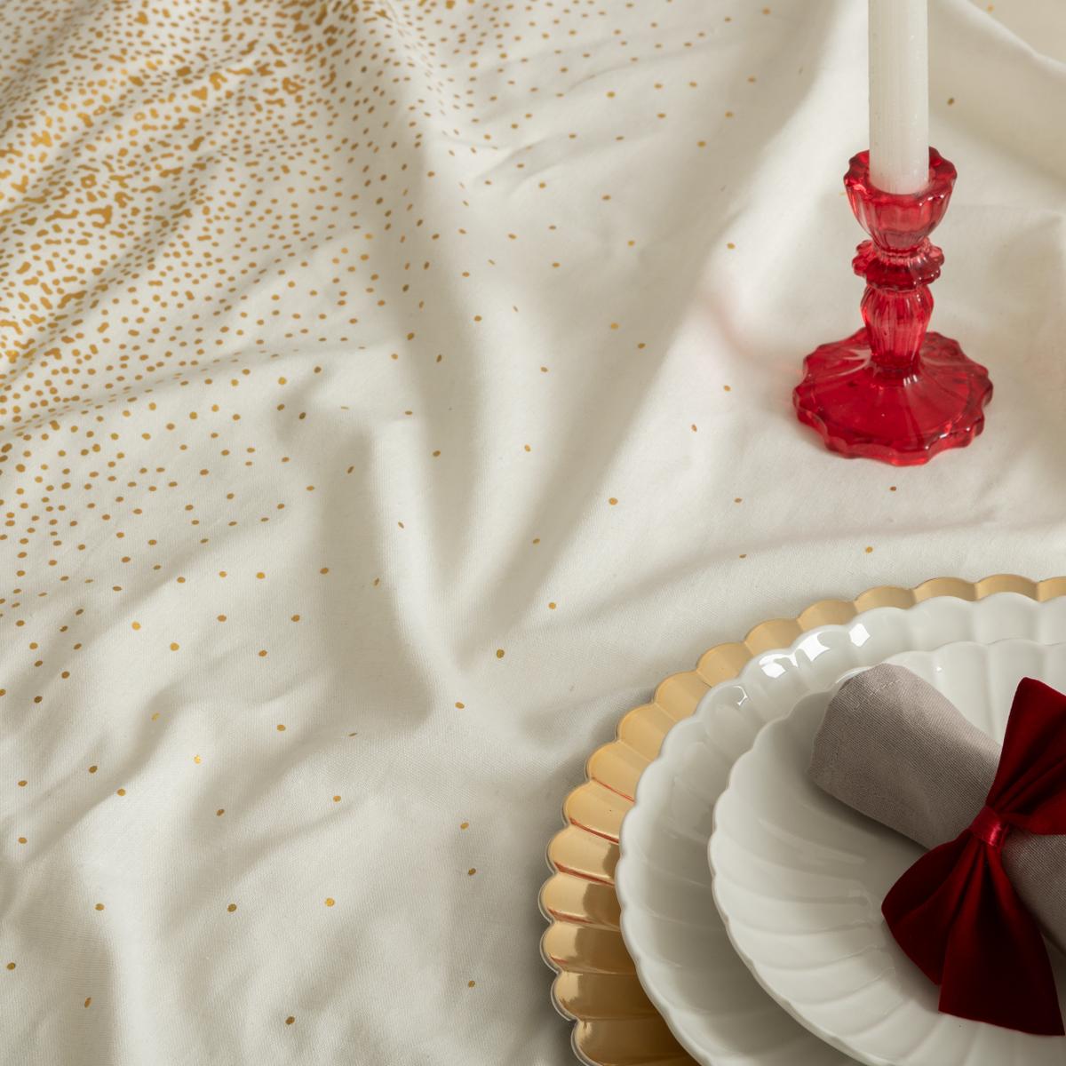 Tafelkleed GLINTS 240 Glitter Goud/Wit