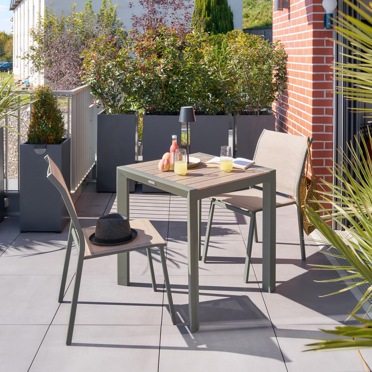 Tuintafel FURORE 70x70 Laurier