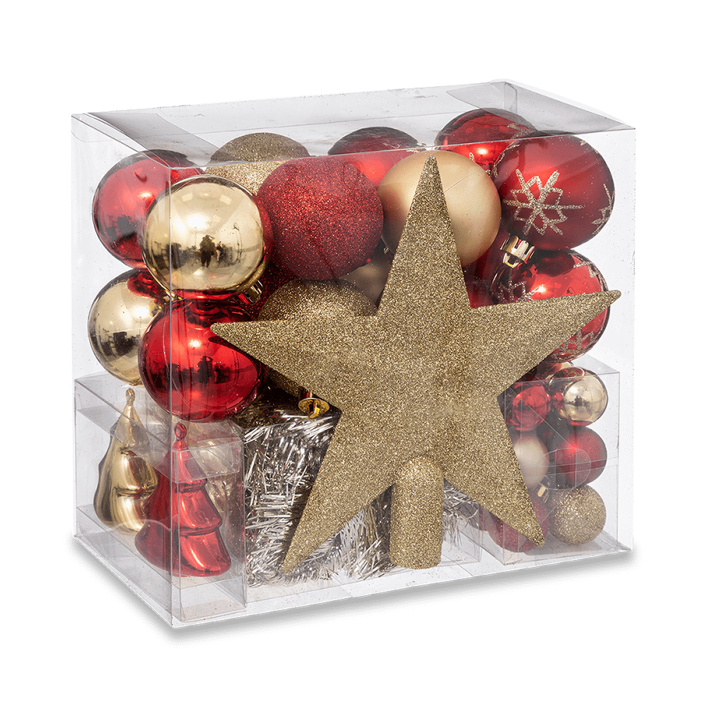 Kerstpakket DULICE 44Del. Rood/Goud