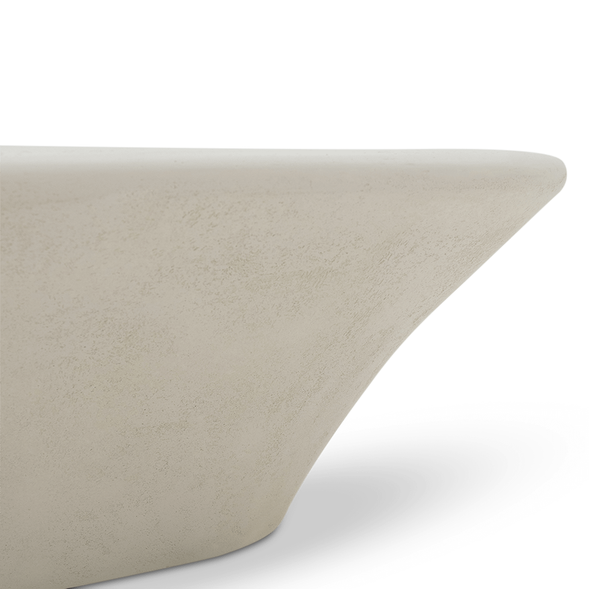 Bijzettafel GIACOMETTI 87x50 Microcement Ivory