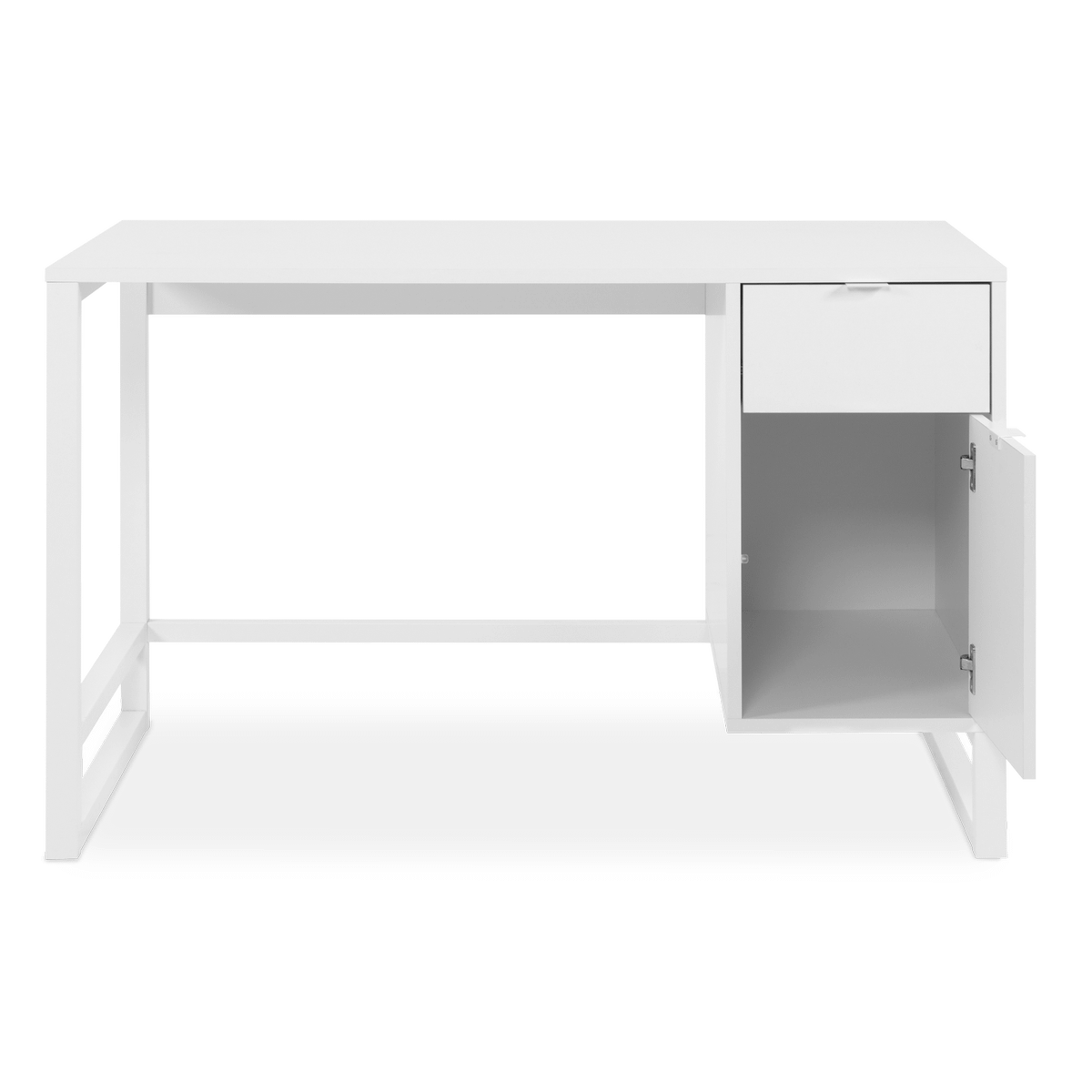 Bureau ALDO 1L-1D, B120-H75, Wit