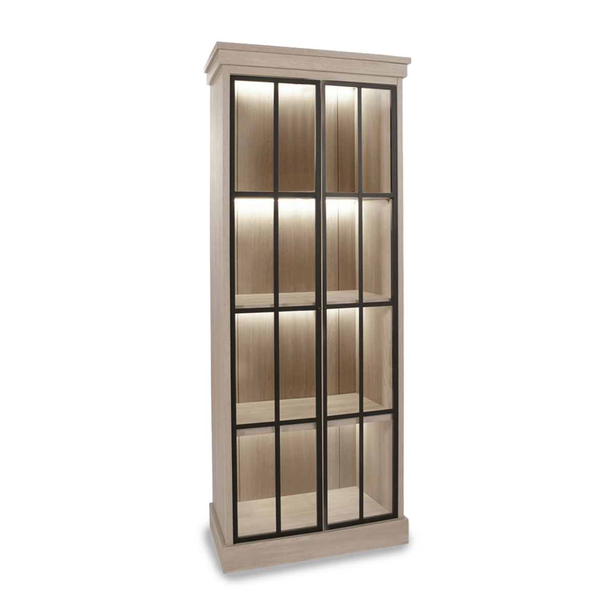 Vitrinekast KARA Natural Olm B86