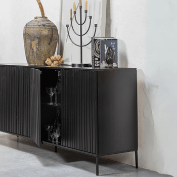 Woood Dressoir GRAVURE Zwart B200 Woood Dressoir GRAVURE Zwart B200