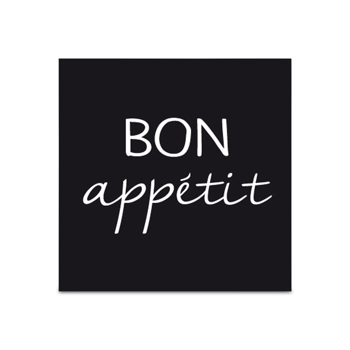 S/20 Serviet BON APPETIT Zwart/Wit