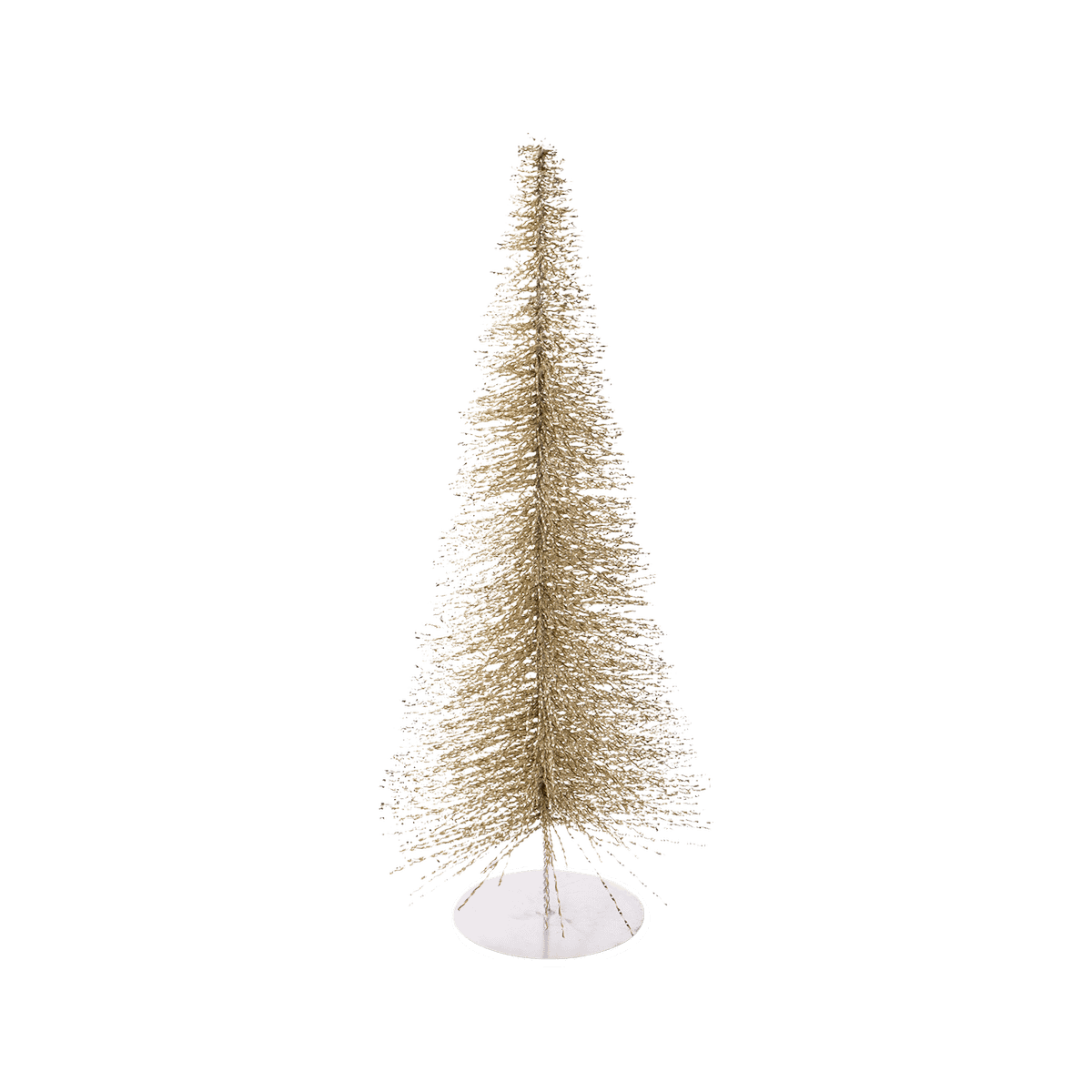Kerstboom CHARIO 34 cm Metaal Champagne