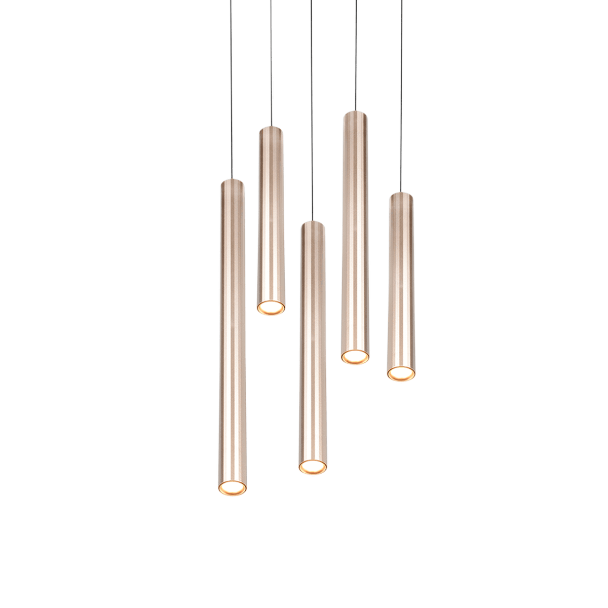 Hanglamp ARIMATO Ø 5Del. Champagne