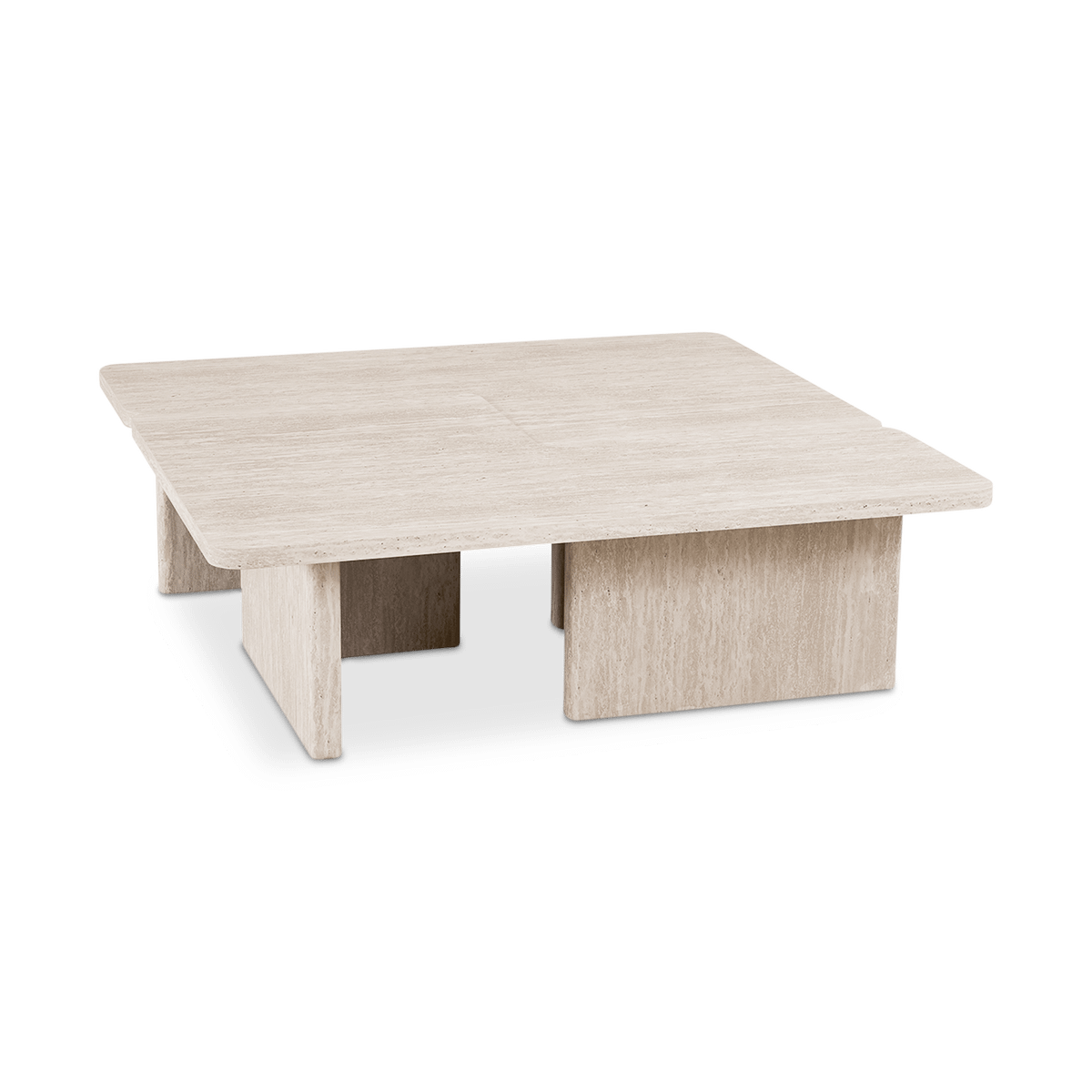 Salontafel ISANDRO 2Del. 120x120 Decor Travertin