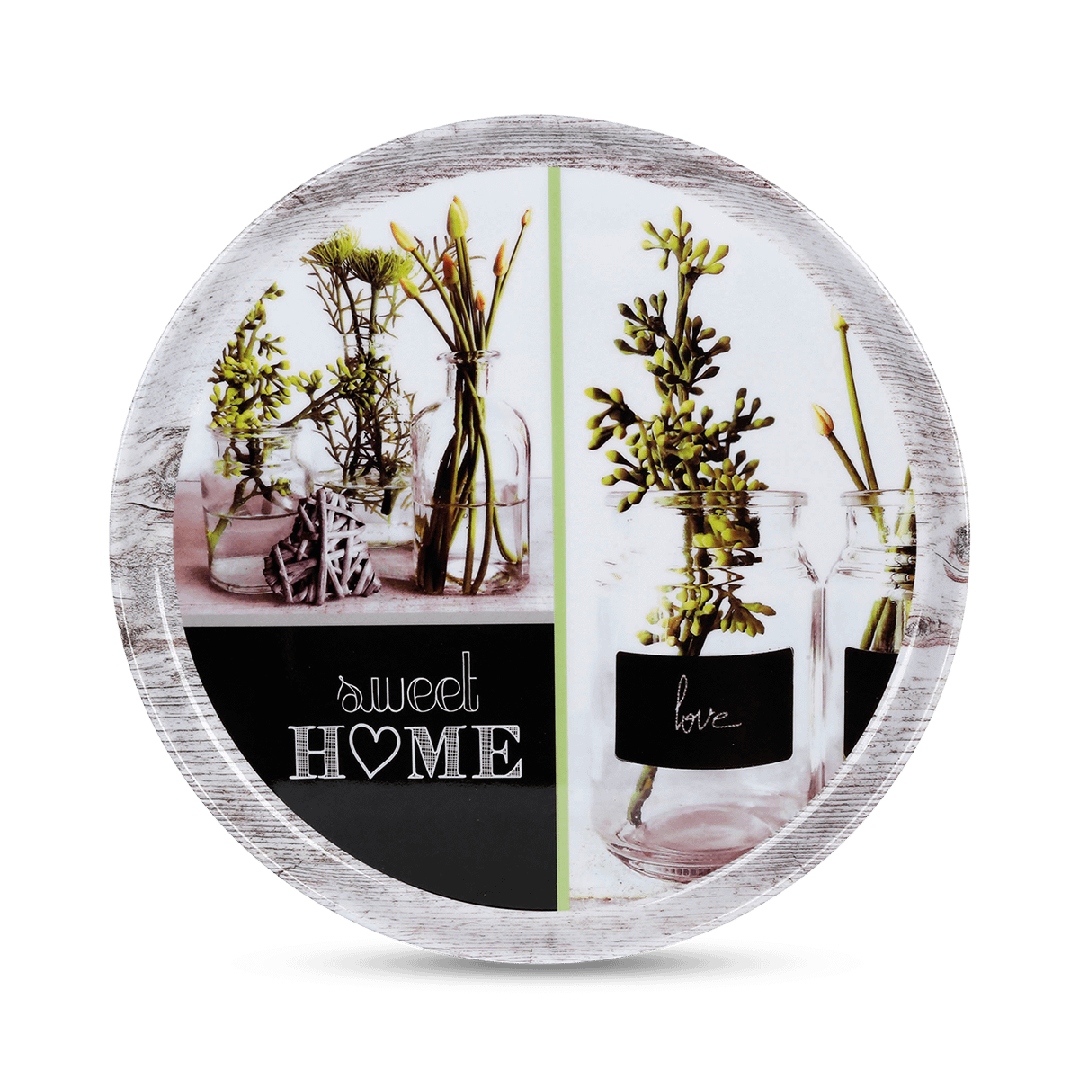 Plateau HERBS Mel. Groen/Multi Rond