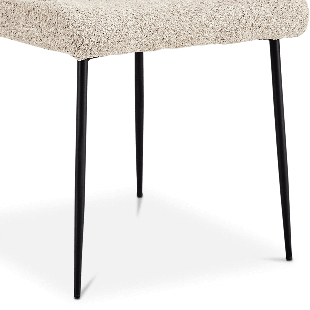 Stoel DORIEN Bouclé Beige